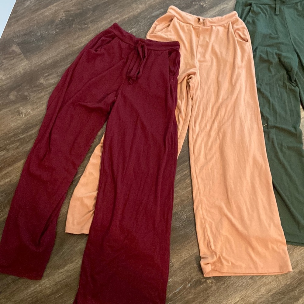 3 pairs of comfy flare pants